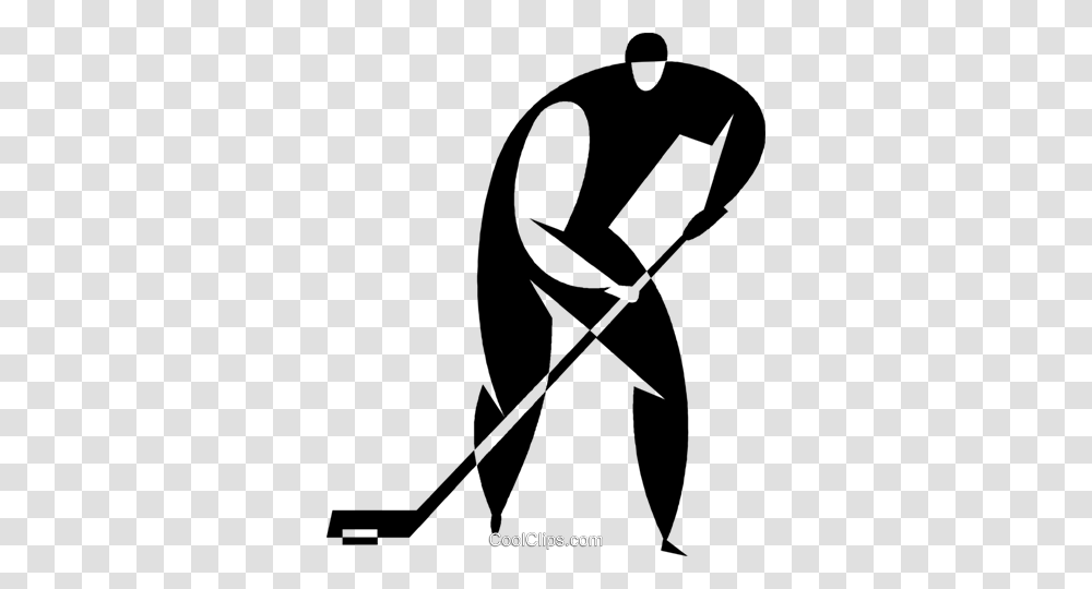 Hockey Player Royalty Free Vector Clip Art Illustration, Stencil, Logo, Arrow Transparent Png