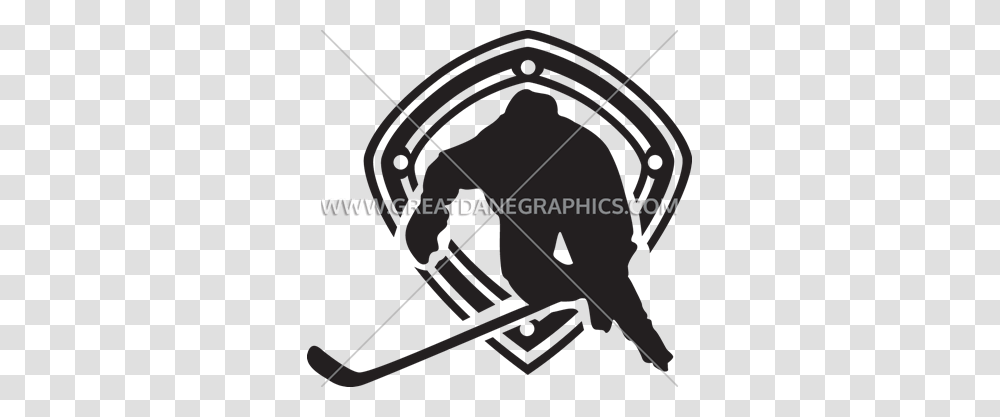 Hockey Player With Rink Production Ready Artwork For T Shirt, Bow Transparent Png