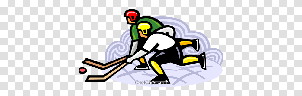 Hockey Players Chasing The Puck Royalty Free Vector Clip Art, Sled, Bobsled, Vehicle, Transportation Transparent Png