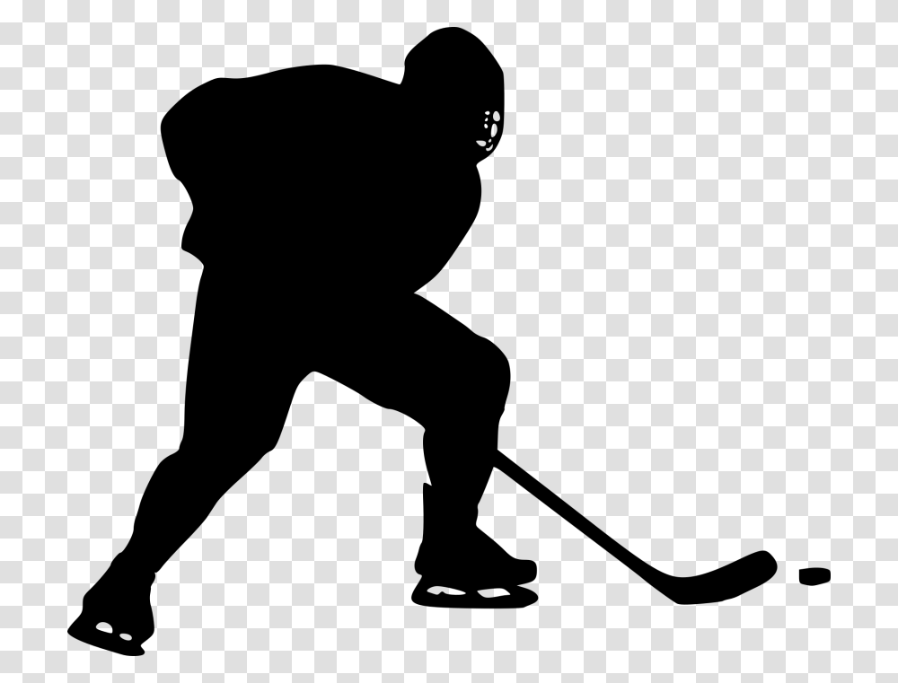 Hockey Silhouette Clip Art Usbdata, Person, Human, People, Sport Transparent Png