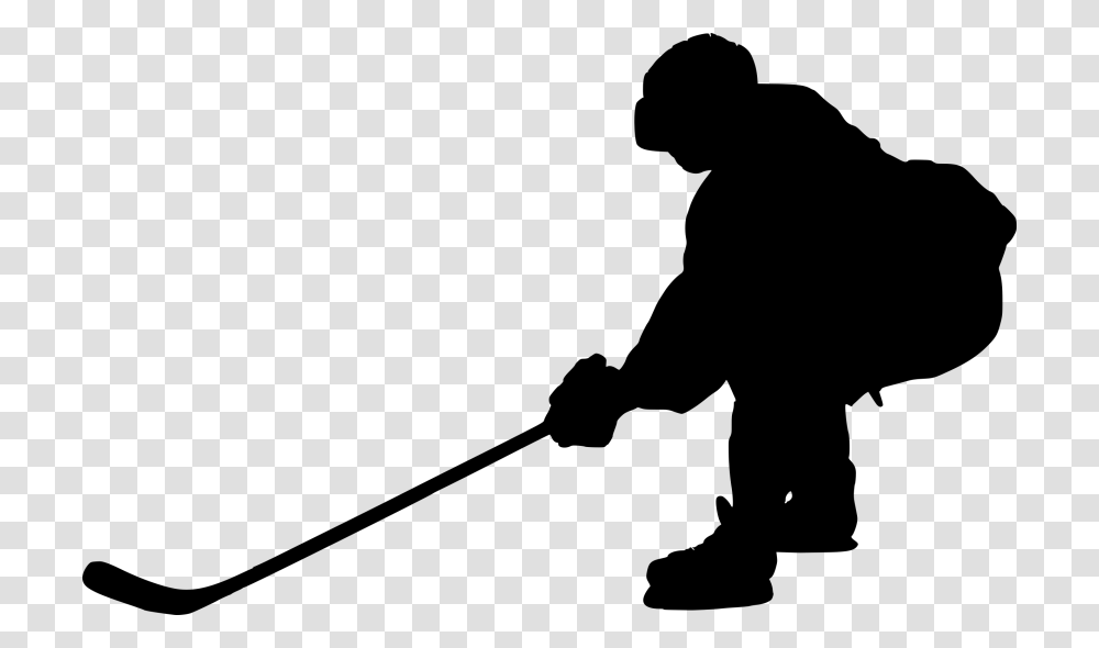 Hockey Silhouette, Person, Human, Duel, Sport Transparent Png