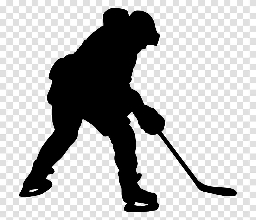 Hockey Silhouette, Person, Human, Team Sport, People Transparent Png