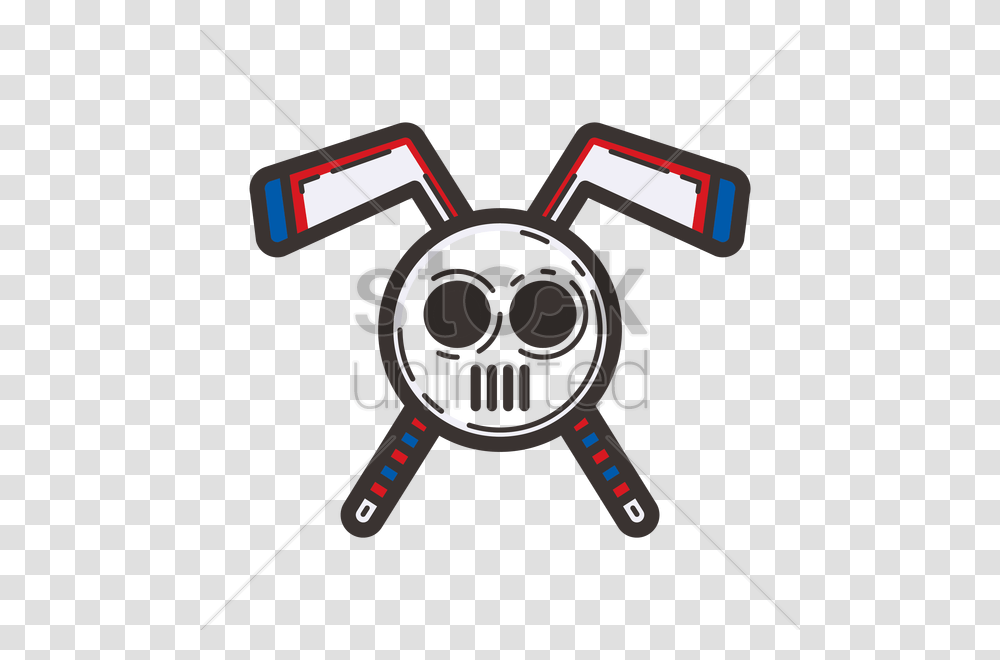 Hockey Stick And Mask Vector Image, Emblem, Label Transparent Png