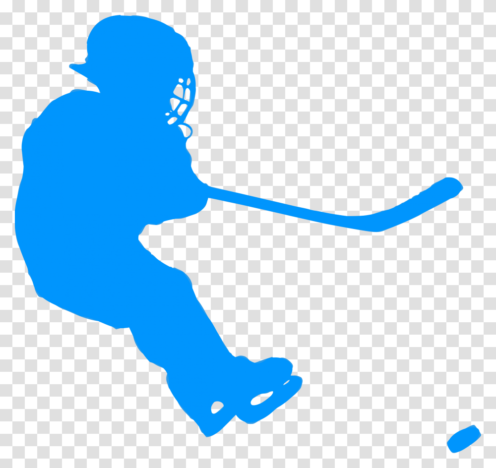 Hockey Stick Ice Hockey, Person, Outdoors, Nature, Silhouette Transparent Png