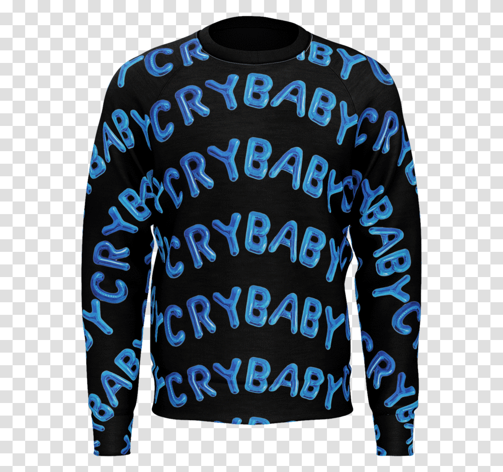 Hoddies Cry Baby Long Sleeved T Shirt, Apparel, Sweatshirt, Sweater Transparent Png