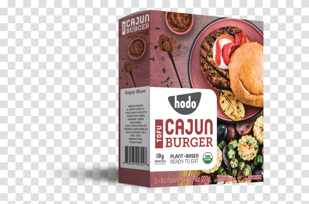 Hodo Cajun 3d Front No Background Tofu, Food, Bread, Advertisement, Poster Transparent Png