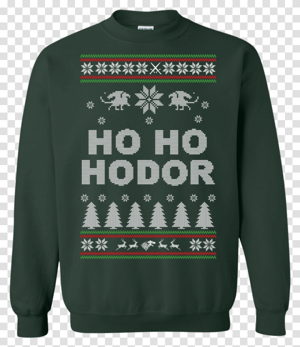 Hodor Game Of Thrones Ugly Sweater, Apparel, Sleeve, Long Sleeve Transparent Png