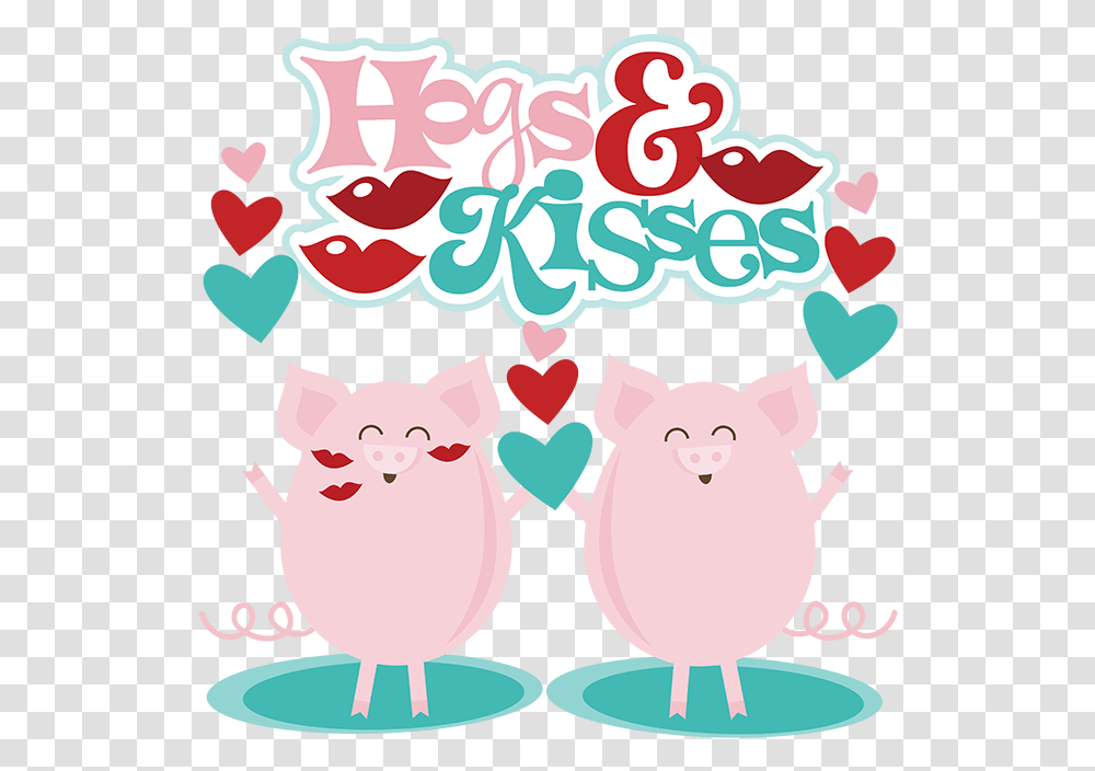 Hogs And Kisses Pigs, Mammal, Animal, Food, Heart Transparent Png