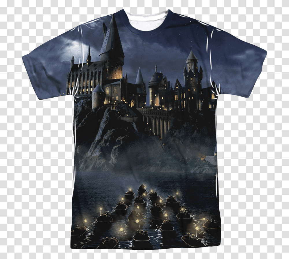 Hogwarts Castle T Shirt Sublimation T Shirts, Sleeve, Outdoors, Nature Transparent Png