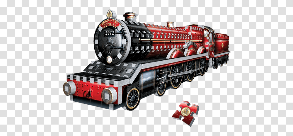 Hogwarts Express 3d Puzzle, Locomotive, Train, Vehicle, Transportation Transparent Png