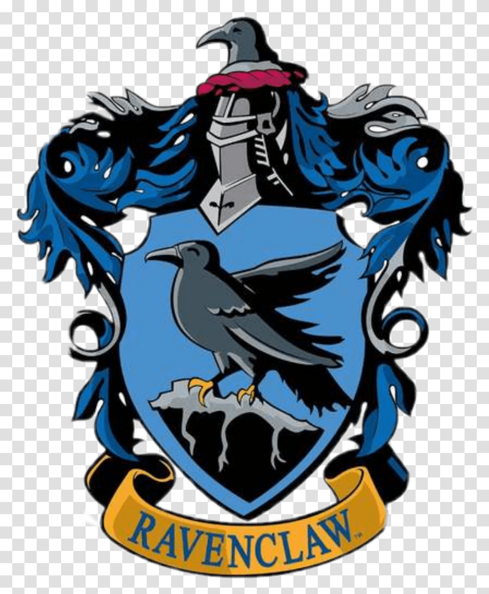 Hogwarts House Crest Ravenclaw Download Ravenclaw Hogwarts House Crests, Bird, Animal, Jay Transparent Png