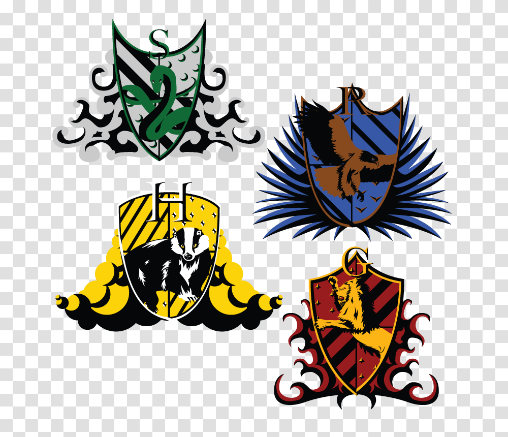 Hogwarts House Crests, Floral Design, Pattern, Person Transparent Png