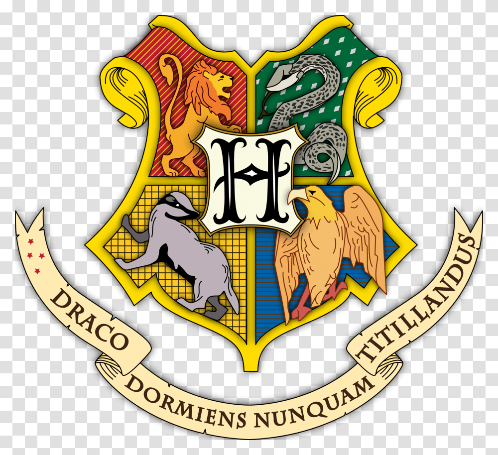 Hogwarts Logo Hd, Trademark, Emblem, Badge Transparent Png