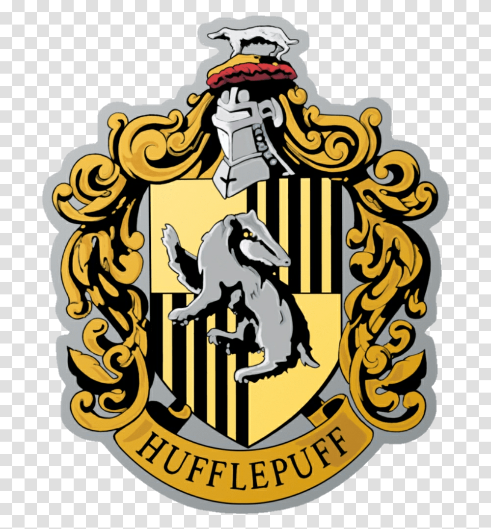 Hogwarts Logo Hufflepuff Logo, Trademark, Emblem, Poster Transparent Png