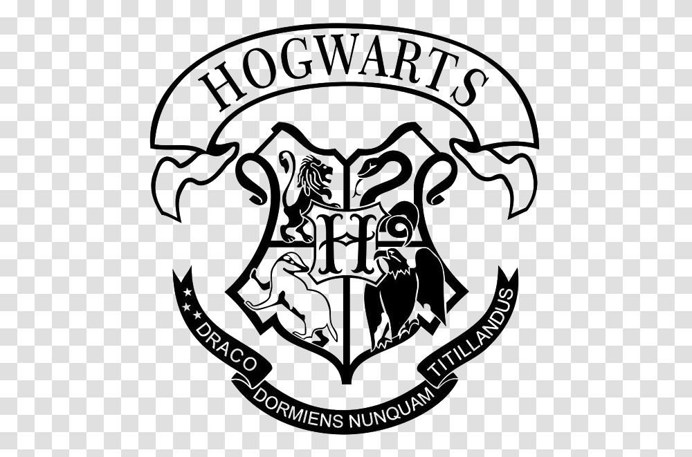 Hogwarts Logo Image Free Download Escudo Harry Potter Vector, Emblem, Trademark, Rug Transparent Png