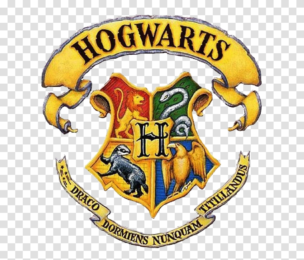 Hogwarts Logo Photo Hogwarts Logo, Symbol, Trademark, Badge, Emblem Transparent Png