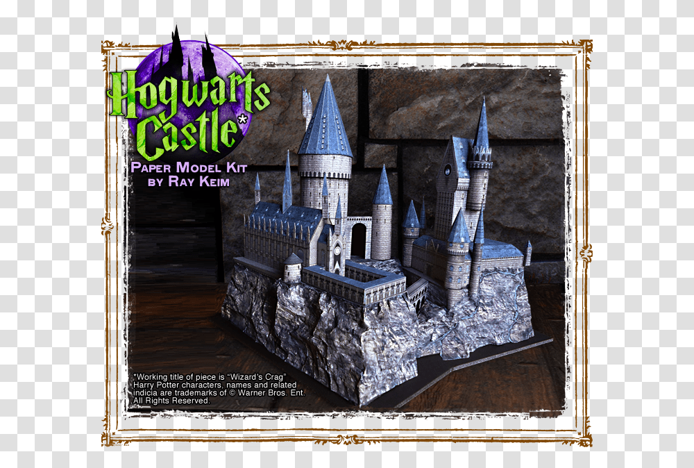 Hogwarts Paper Model Kit, Building, Poster, Advertisement, Flyer Transparent Png