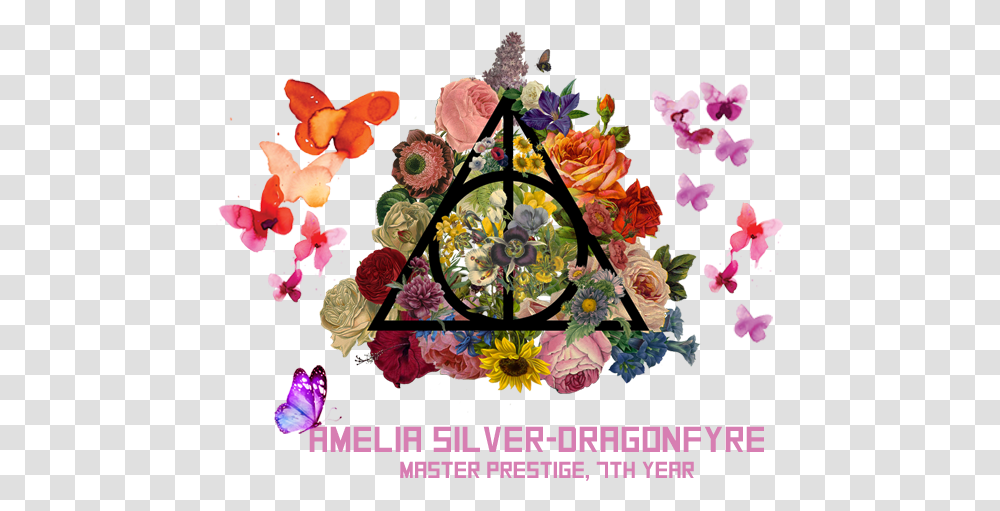 Hogwarts Seal, Floral Design, Pattern, Poster Transparent Png