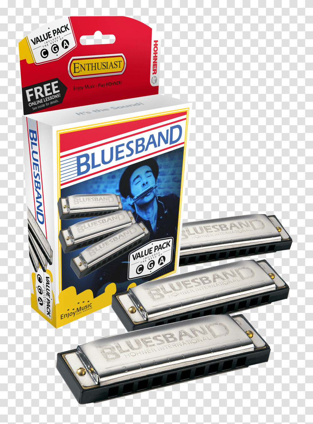 Hohner Blues Band Pack Harmonicas, Person, Human, Musical Instrument Transparent Png
