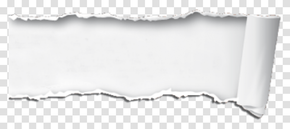 Hoja Sheet Broken Rota Blanco White Kpop Torn Paper Effect, Pillow, Cushion, Scroll Transparent Png