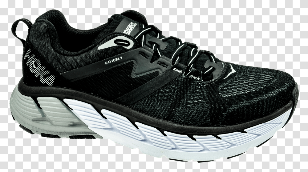 Hoka One One Gaviota 2 Blackwrougth Iron Wide Running Shoe, Footwear, Apparel, Sneaker Transparent Png