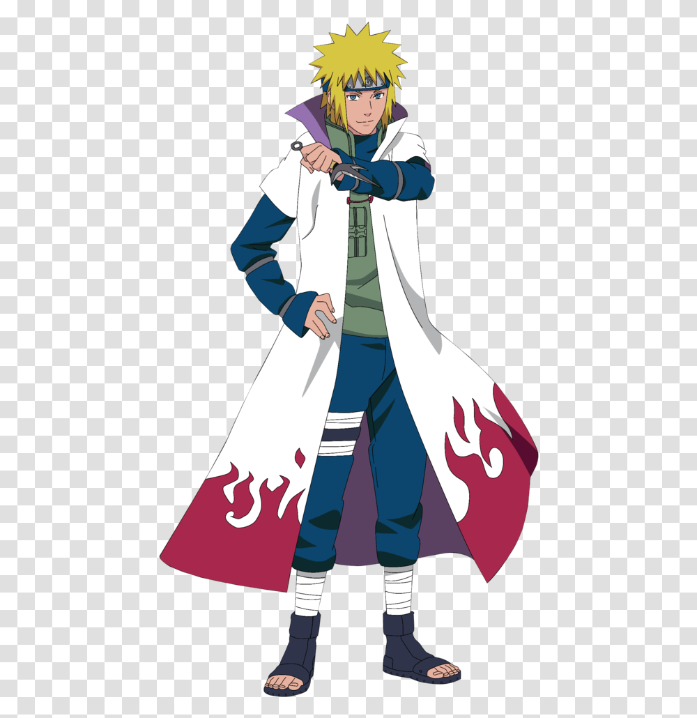 Hokage Minato Namikaze, Sleeve, Person, Coat Transparent Png