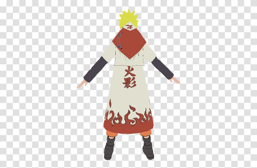 Hokage Naruto With Hat Costume, Clothing, Sleeve, Long Sleeve, Person Transparent Png