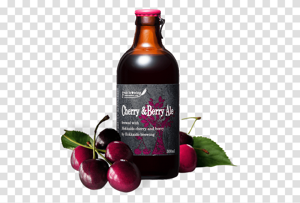 Hokkaido Brewing Company Cherry And Berry Ale Berry, Plant, Alcohol, Beverage, Drink Transparent Png