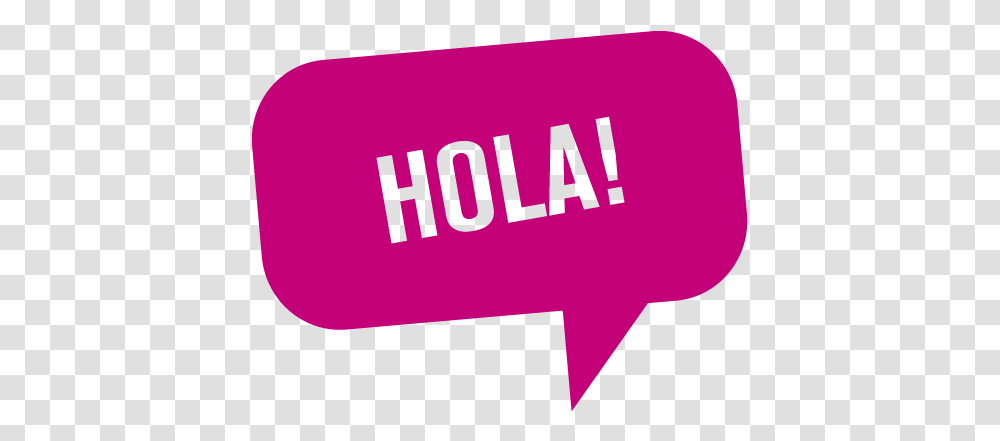 Hola 2 Image Hola Speech Bubble, Text, Label, Word, Logo Transparent Png