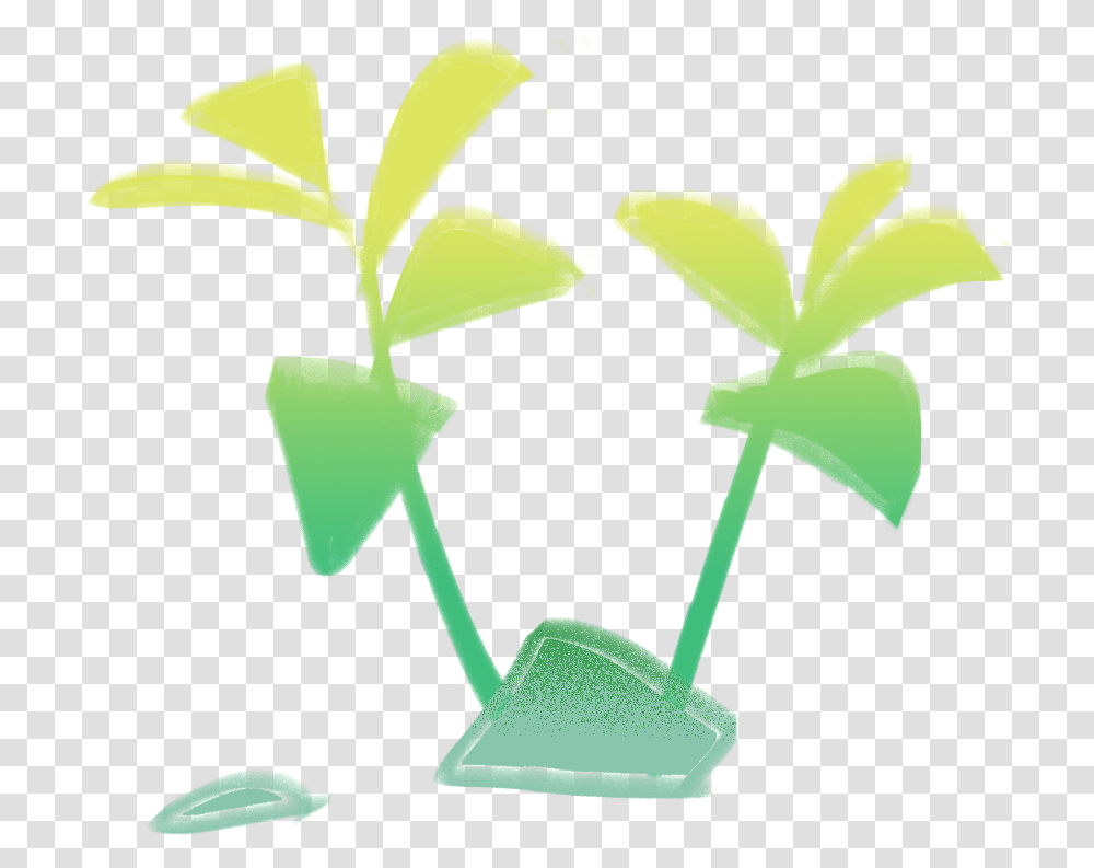 Hola - Rooftop Animation Palm Tree, Plant, Green, Flower, Sprout Transparent Png