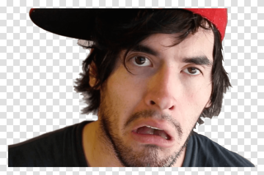 Holasoygerman Tired Hola Soy German Stickers, Face, Person, Hat Transparent Png