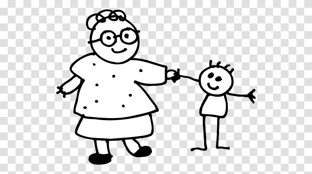 Hold Hands Clipart Black And White Mom Outline, Chef, Snowman, Winter, Outdoors Transparent Png