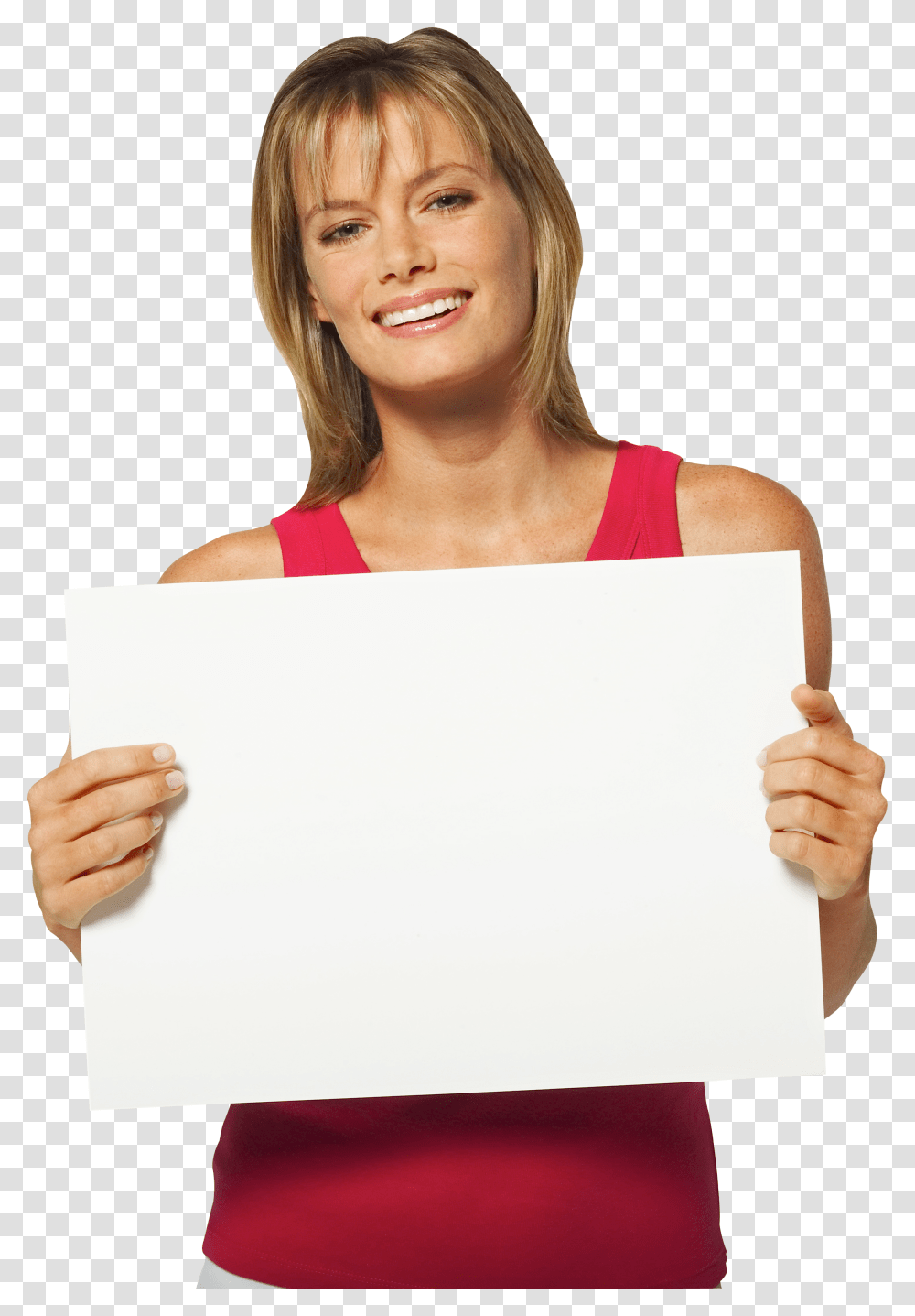Holding Board Business Woman Transparent Png