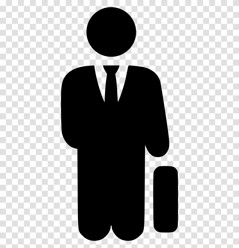 Holding Briefcase Man With Briefcase Icon, Suit, Overcoat, Apparel Transparent Png