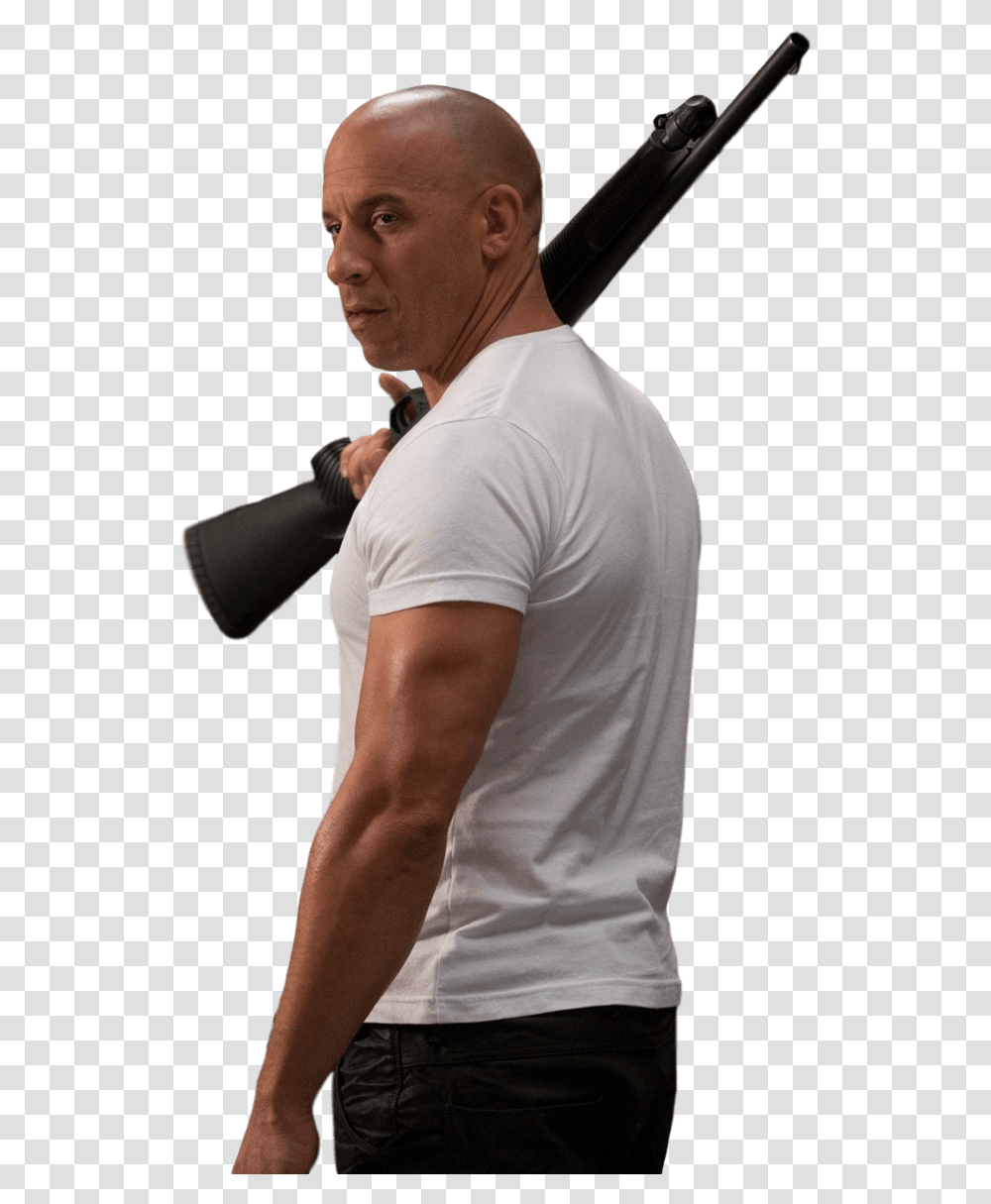 Holding Gun Vin Diesel Vin Diesel, Person, Arm, Hat Transparent Png
