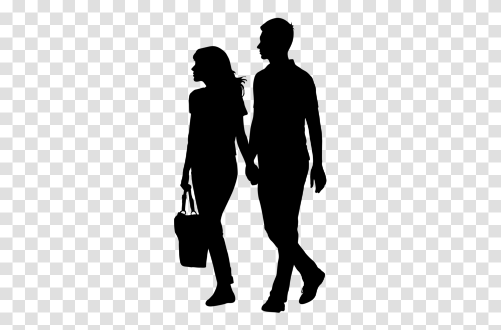 Holding Hands Couple Silhouette Clip Art Gallery, Gray, World Of Warcraft Transparent Png