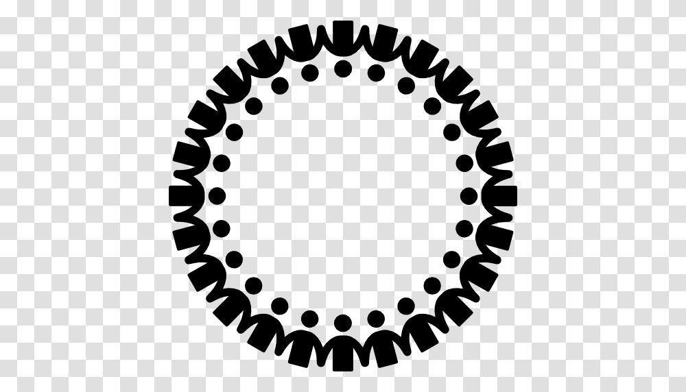 Holding Hands In A Circle, Machine, Gear, Rug, Stencil Transparent Png