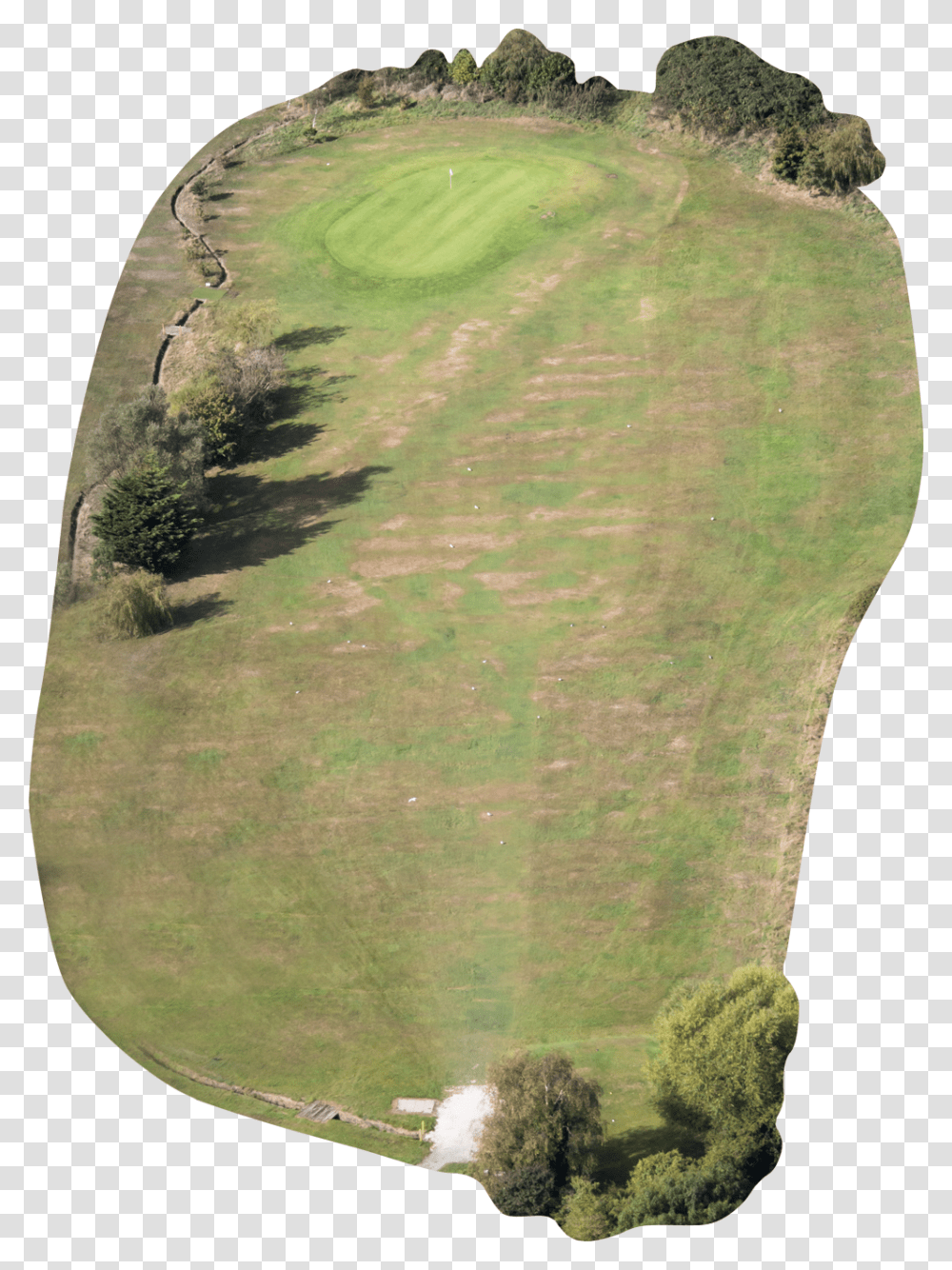 Hole In Ground Attalea Speciosa, Field, Outdoors, Golf Course, Grass Transparent Png