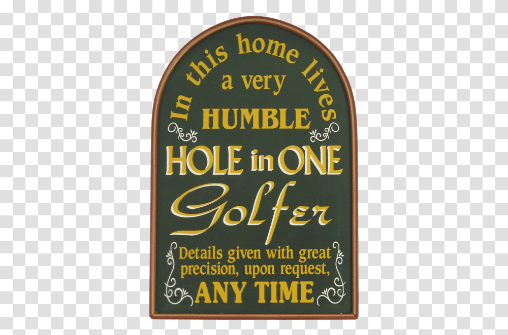 Hole In One Wall Decor Golf Hole In One Gift, Label, Alphabet, Liquor Transparent Png