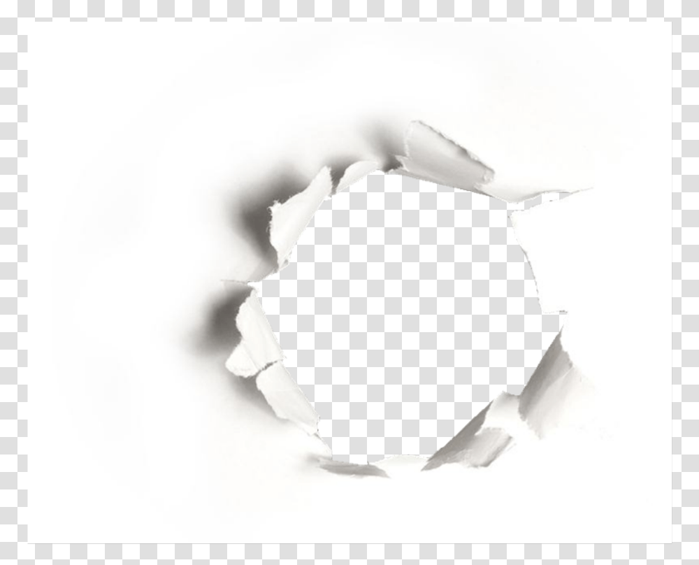 Hole In Paper Download Broken Paper Effect, Person, Human Transparent Png