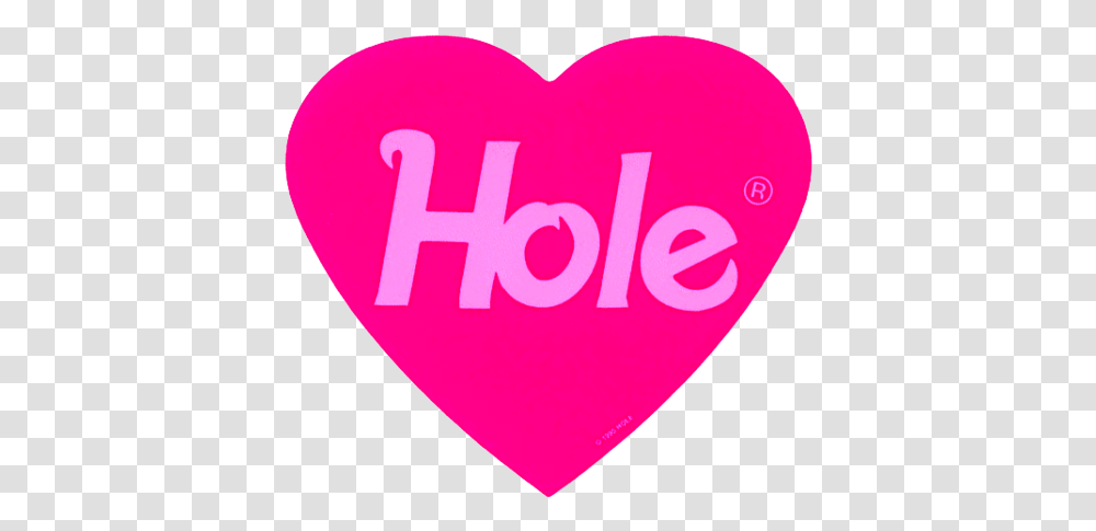 Hole Logo Live Through This Hole, Heart, Plectrum Transparent Png