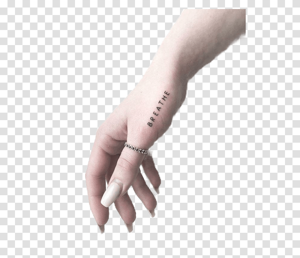 Holeeschet Breathe Tattooart Tattoo Tattooed Tattoos Minimalist Tattoo For Women, Skin, Hand, Person, Human Transparent Png