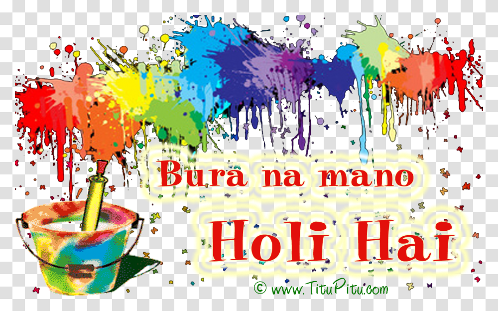 Holi Advance Shayari In Hindi Khana Pina Rang Udana Colour Splash Background, Poster, Advertisement Transparent Png