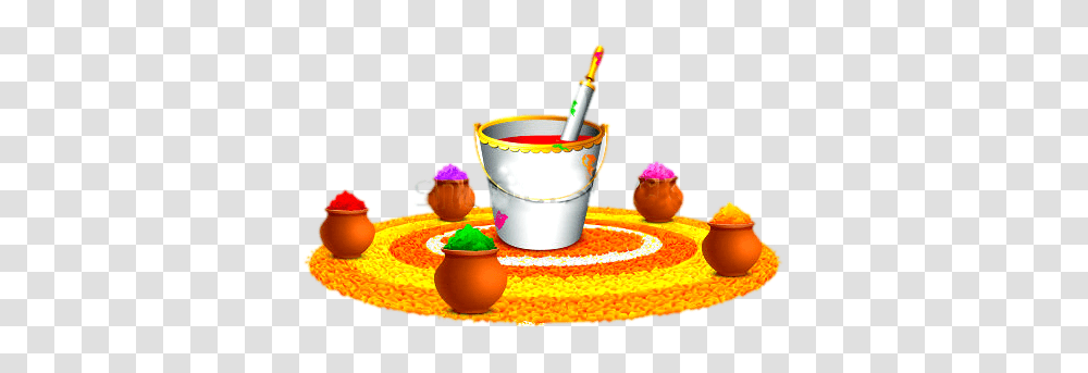 Holi, Bucket, Birthday Cake, Dessert, Food Transparent Png