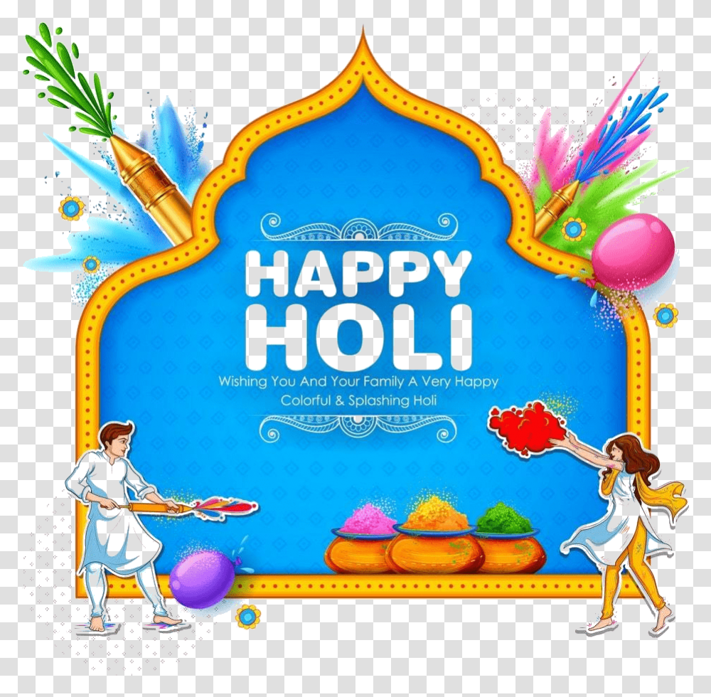 Holi Clipart Holi Clipart, Poster, Advertisement, Flyer, Paper Transparent Png