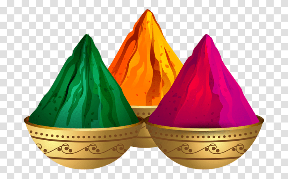Holi Colors Powder Color Holi Background, Plant, Food, Birthday Cake Transparent Png