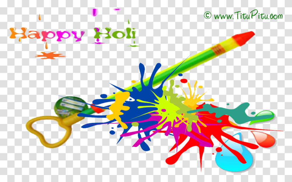 Holi Pichkari Free Download Holi Pichkari Image, Floral Design, Pattern Transparent Png