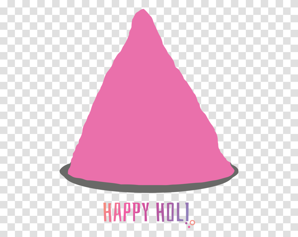 Holi Pink Cone Magenta For Happy Holi For, Triangle, Person, Human Transparent Png