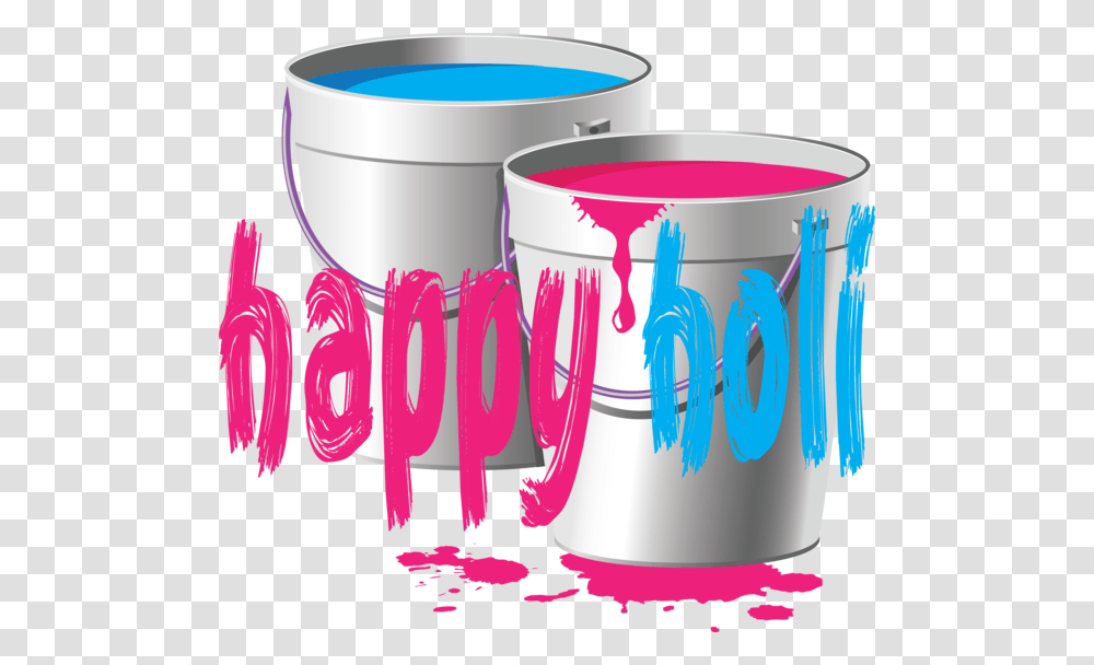 Holi Text Pink Mug For Happy Holi For Holi Graphic Design, Bucket, Paint Container, Mixer, Appliance Transparent Png