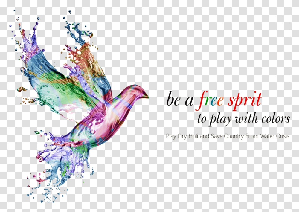 Holi Water Crisis Quotes Text Key Made Out Of Water, Bird, Animal, Purple Transparent Png